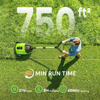 Electric Small Lawn Mower with Auto Shut-Off Sensor, 3 Position Cutting Height, 9.9Lbs Lightweight Cordless Push Mower Battery Powered for Garden/Yard/Farm, Gardening Gifts for Parents, Seniors