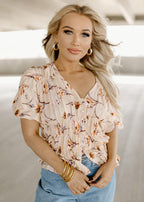 christy peach blossom top