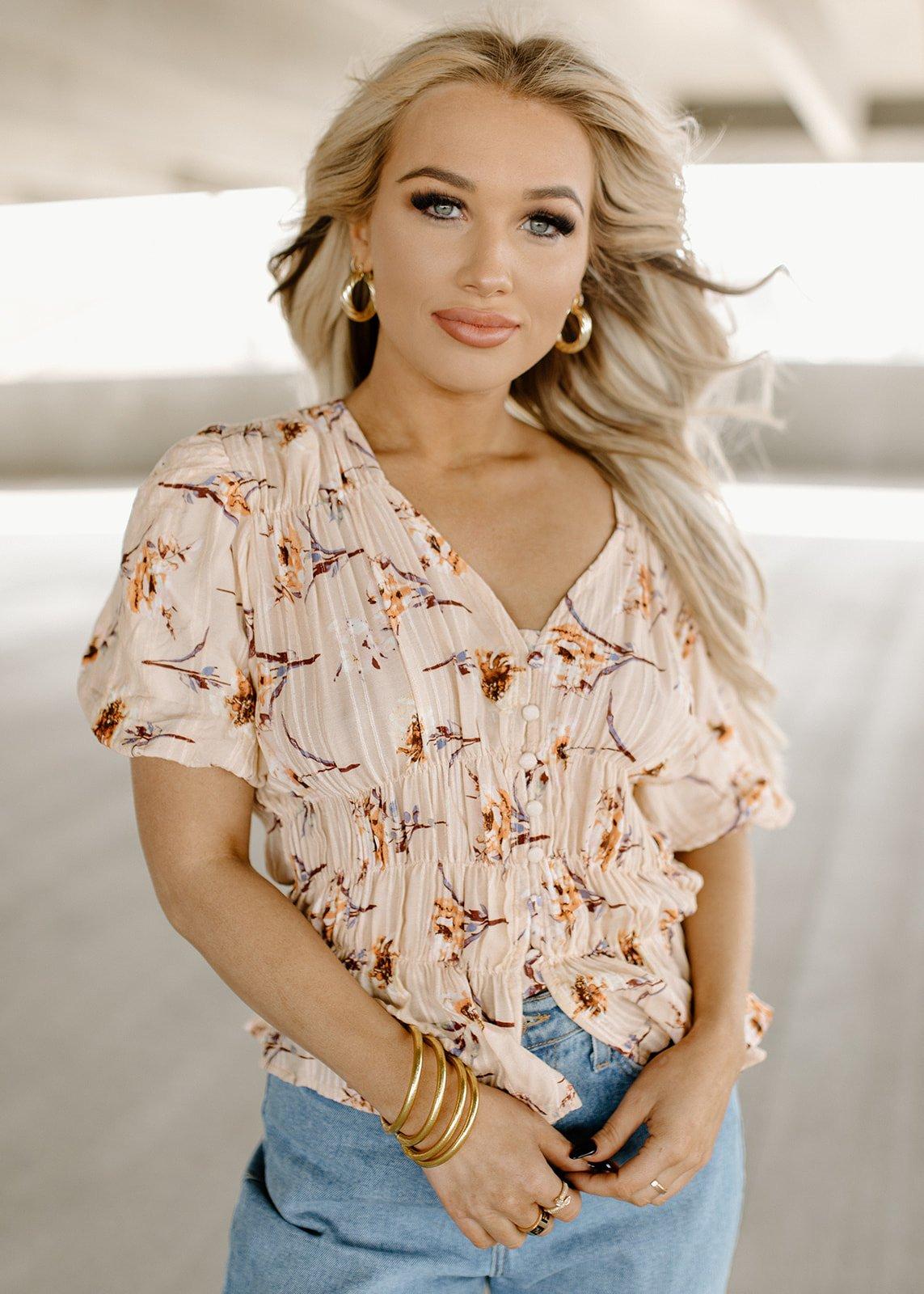 christy peach blossom top