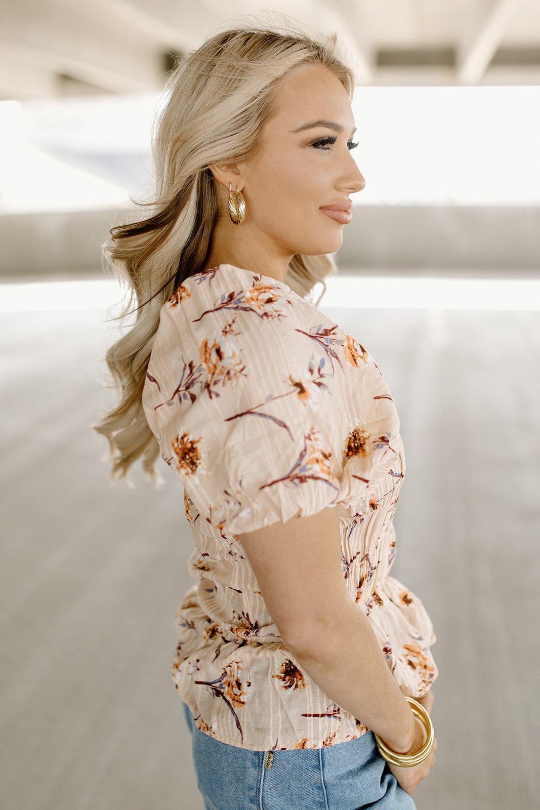 christy peach blossom top