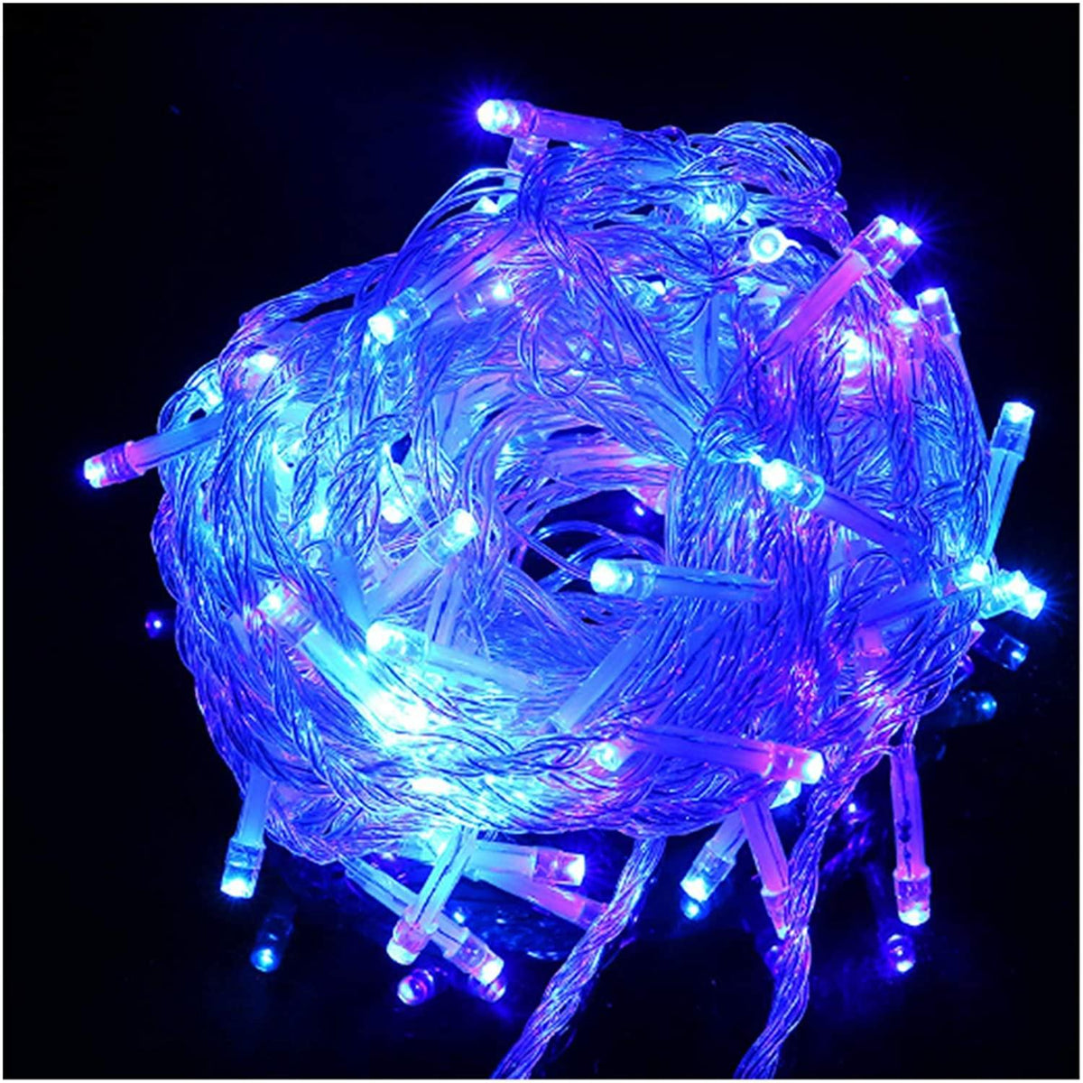 WANGJUNXIU 100 LEDs String Light 10M IP67 Waterproof Fairy Lights Christmas Lights 8 Lighting Effects for Party Living Room Bedroom Patio Garden Xmas Wedding Decoration Halloween String Lights