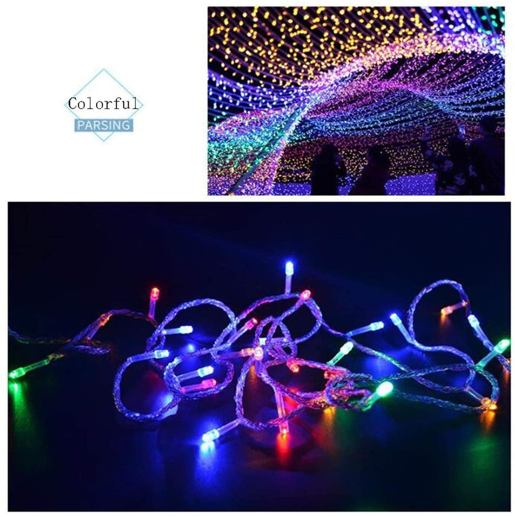 WANGJUNXIU 100 LEDs String Light 10M IP67 Waterproof Fairy Lights Christmas Lights 8 Lighting Effects for Party Living Room Bedroom Patio Garden Xmas Wedding Decoration Halloween String Lights