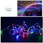 WANGJUNXIU 100 LEDs String Light 10M IP67 Waterproof Fairy Lights Christmas Lights 8 Lighting Effects for Party Living Room Bedroom Patio Garden Xmas Wedding Decoration Halloween String Lights