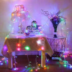 WANGJUNXIU 100 LEDs String Light 10M IP67 Waterproof Fairy Lights Christmas Lights 8 Lighting Effects for Party Living Room Bedroom Patio Garden Xmas Wedding Decoration Halloween String Lights