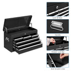 8-Drawer Rolling Tool Chest w/Lock, Tool StoraCabinet w/Wheels, Detachable Top, Drawers & Drawer Liners, Tool Organizer Box for Garage, Warehouse & Repair Shop