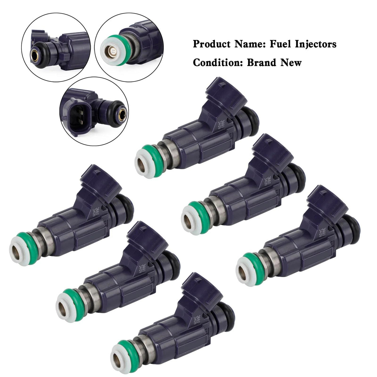 2002-03 Infiniti QX4 3.5L V6 6PCS Fuel Injectors FBJC100 84212240 Generic