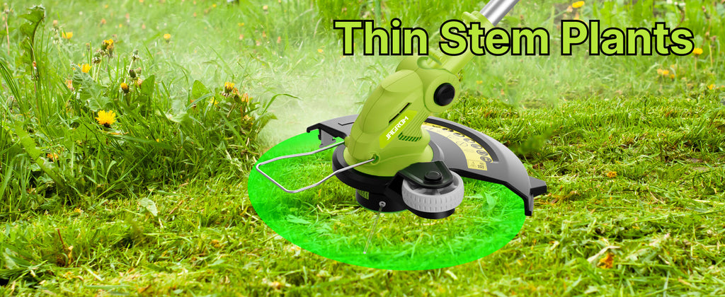 12" Cordless String Trimmer with 2 2.0Ah Battery and Charger, Electric Weed Wacker, Weed Eater Battery Powered, 20V Lawn Mower Lawn Edger, Auto Line Feed Grass Cutter Lightweight Garden Tools for Yard