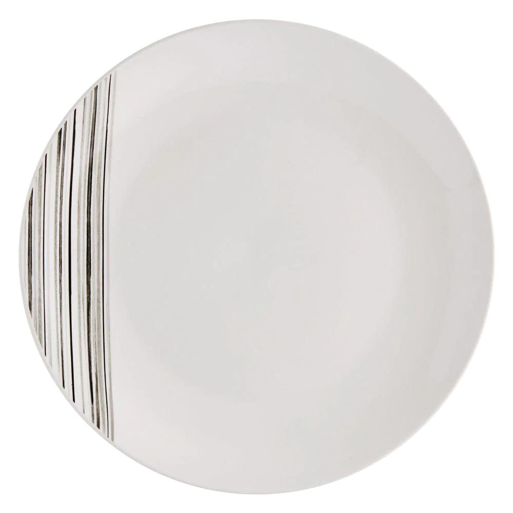Brushed Lines 16 Piece Dinnerware Set, Service for 4