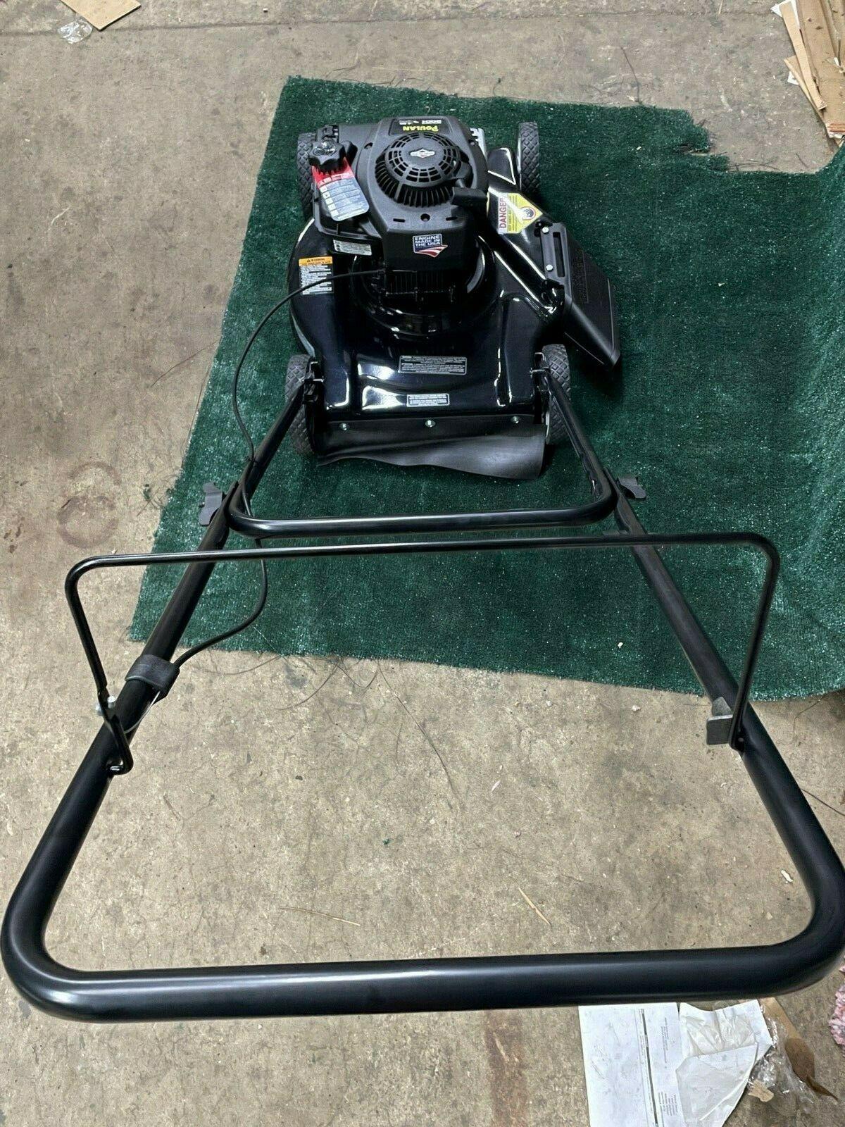 THREE POULAN 20" CUT PUSH LAWN MOWERS WITH 125cc BRIGGS AND STRATTON ENGINES USA