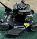 THREE POULAN 20" CUT PUSH LAWN MOWERS WITH 125cc BRIGGS AND STRATTON ENGINES USA