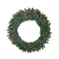 30 in. Pre-Lit Traditional Pine Artificial Christmas Wreath with Multi-Lights