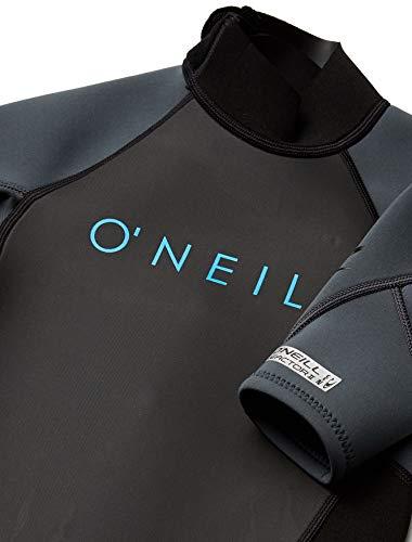 ONeill Wetsuits Youth Reactor-2 2mm Back Zip Short Sleeve Spring Wetsuit, Black/Graphite, 4