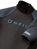 ONeill Wetsuits Youth Reactor-2 2mm Back Zip Short Sleeve Spring Wetsuit, Black/Graphite, 4