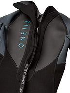 ONeill Wetsuits Youth Reactor-2 2mm Back Zip Short Sleeve Spring Wetsuit, Black/Graphite, 16