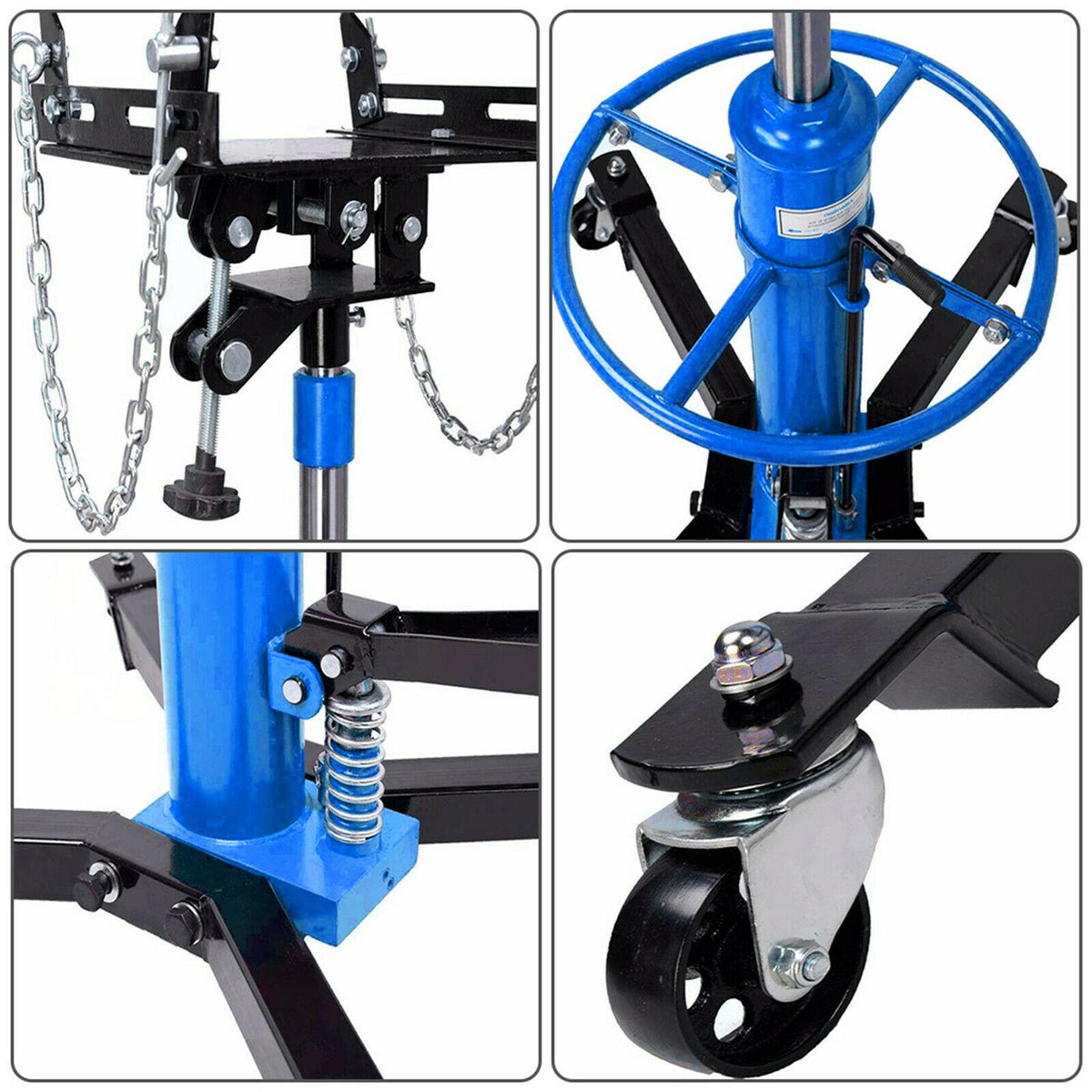 1660lbs Transmission Jack 2 StaHydraulic w/ 360閹 For Car Lift 0.75 Ton us