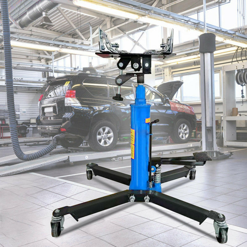 1660lbs Transmission Jack 2 StaHydraulic w/ 360閹 For Car Lift 0.75 Ton us