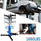 1660lbs Transmission Jack 2 StaHydraulic w/ 360閹 For Car Lift 0.75 Ton us