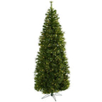 7.5 ft. Cashmere Slim Artificial Christmas Tree with Clear Lights