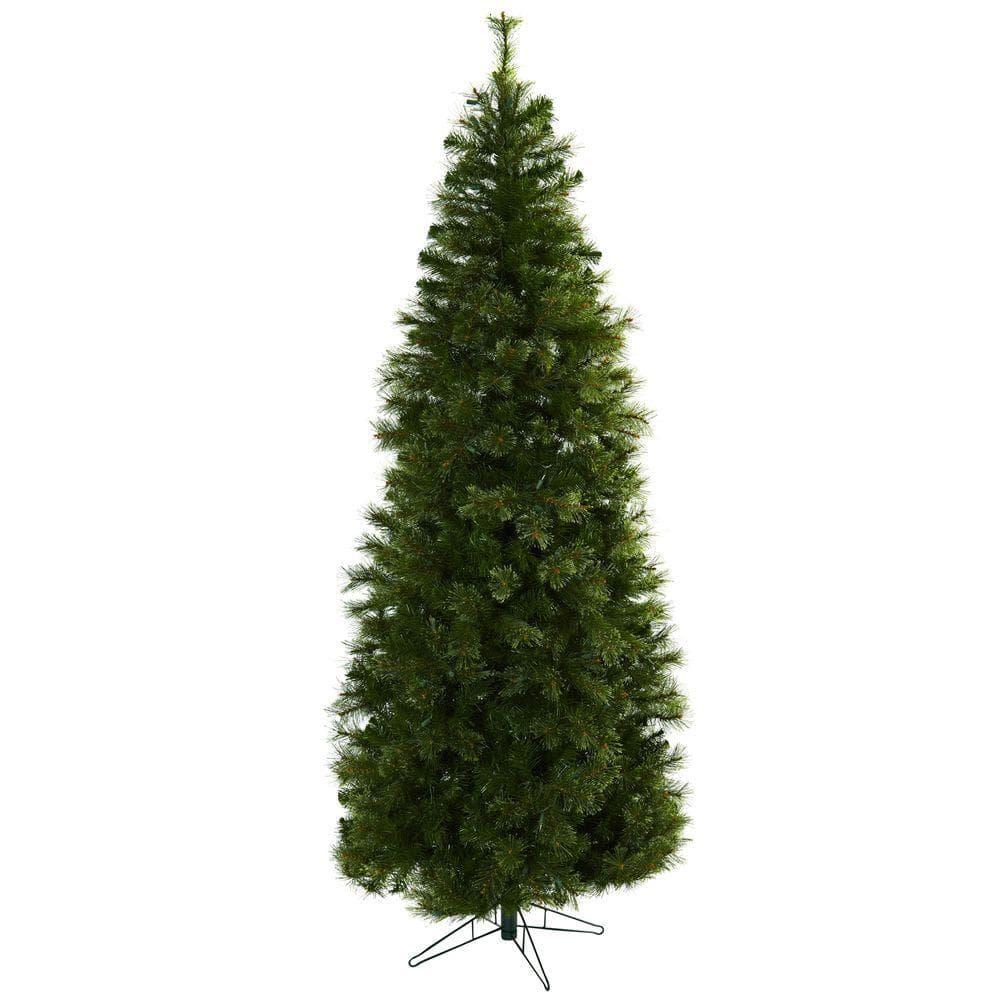 7.5 ft. Cashmere Slim Artificial Christmas Tree with Clear Lights
