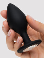 Lovehoney Jewelled Silicone Medium Butt Plug 3.5 Inch , Black