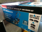 MAKITA 18V LXT BRUSHLESS 18" LAWN MOWER KIT W/4 BATTERIES (NEW) # XML03CM1