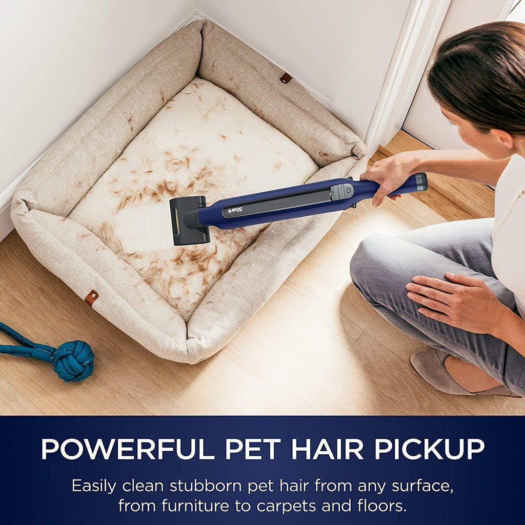 Shark WS633 WANDVAC System Pet Pro Cordless Stick &amp; Handheld Vacuum Combo 3-in-1 Ultra-Lightweight Powerful with Boost Mode, Charging Dock &amp; Motorized Hand Tool, Royal Blue, Navy