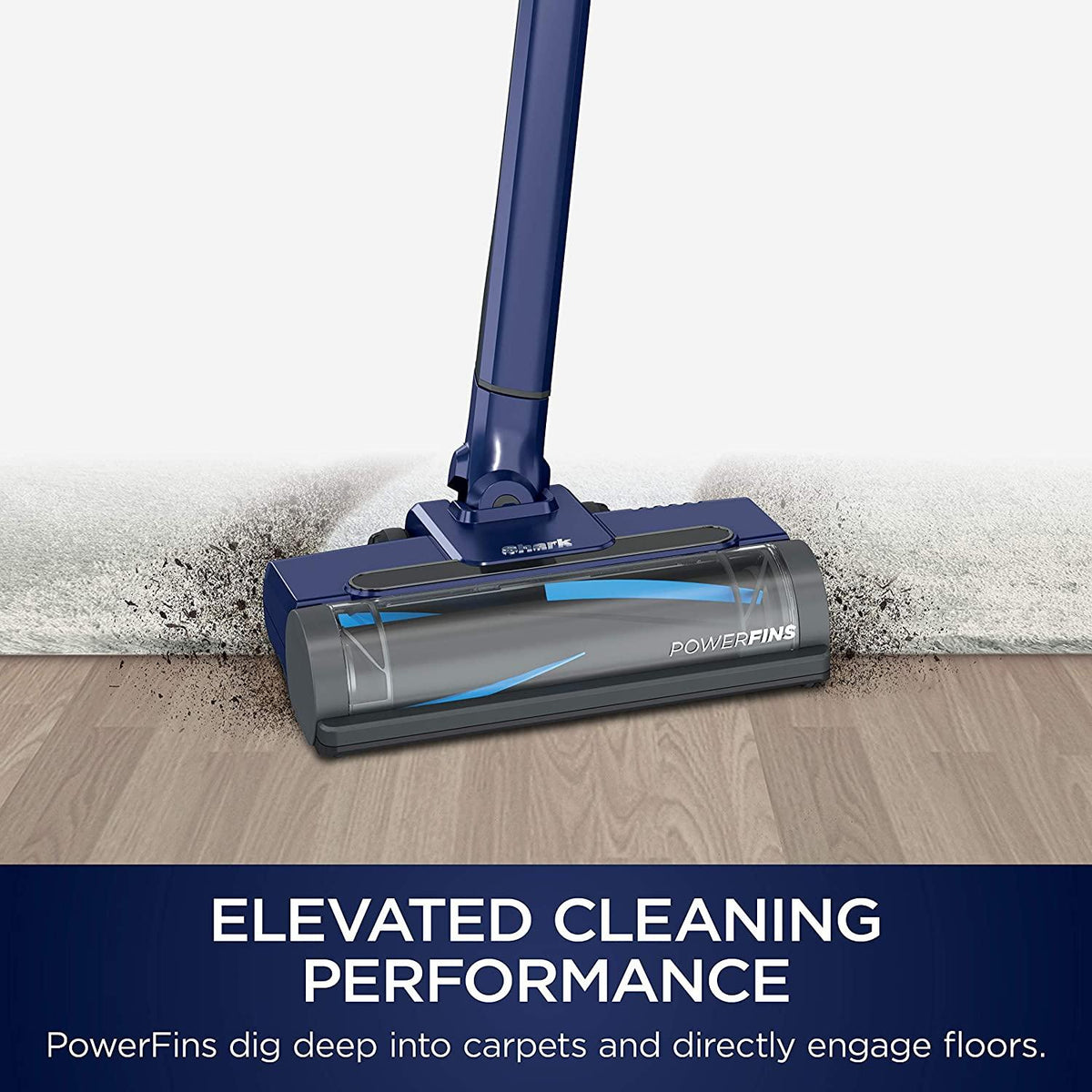 Shark WS633 WANDVAC System Pet Pro Cordless Stick &amp; Handheld Vacuum Combo 3-in-1 Ultra-Lightweight Powerful with Boost Mode, Charging Dock &amp; Motorized Hand Tool, Royal Blue, Navy