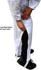 oz armour beekeeping suit ventilated super cool air mesh with fencing &amp; round brim hat (xx-large)