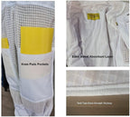oz armour beekeeping suit ventilated super cool air mesh with fencing &amp; round brim hat (xx-large)
