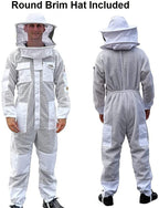 oz armour beekeeping suit ventilated super cool air mesh with fencing &amp; round brim hat (xx-large)