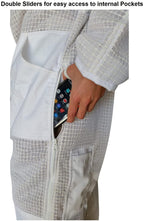 oz armour beekeeping suit ventilated super cool air mesh with fencing &amp; round brim hat (xx-large)