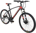 LASBAK Road Bike 24 Speed Dual Disc Brake 26 Inches 700C Lightweight Aluminum Frame Road Bicycle Red Mountain Bike for Men and Women