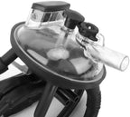 milking cluster, 240cc stainless steel rubber thick cow milking cluster with a hook, tough strong structure cow milk collector, smooth milk cup set for vacuum pump milking machine