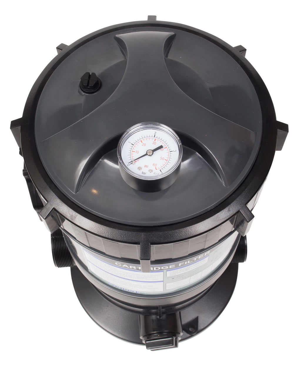 cartridge filter system with pressure gauge for swimming pools 60sf