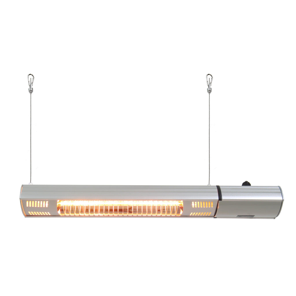 EnerG+ HEA-21545 Wall or Ceiling Mount Gold Tube Infrared Electric Heater, 1500W