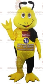 Yellow and Black Coralis Insect BIGGYMONKEYMascot Costume. BIGGYMONKEYCoralis Mascot Costume