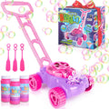 Bubble Lawn Mower for Toddlers 1-3, Bubble Machine for 1-Year-Old Girl Gifts, Toddler Outdoor Toys for 2-Year-Old Girl Birthday Gift, Push Summer Gardening Toys for Toddlers A1 2 3 +