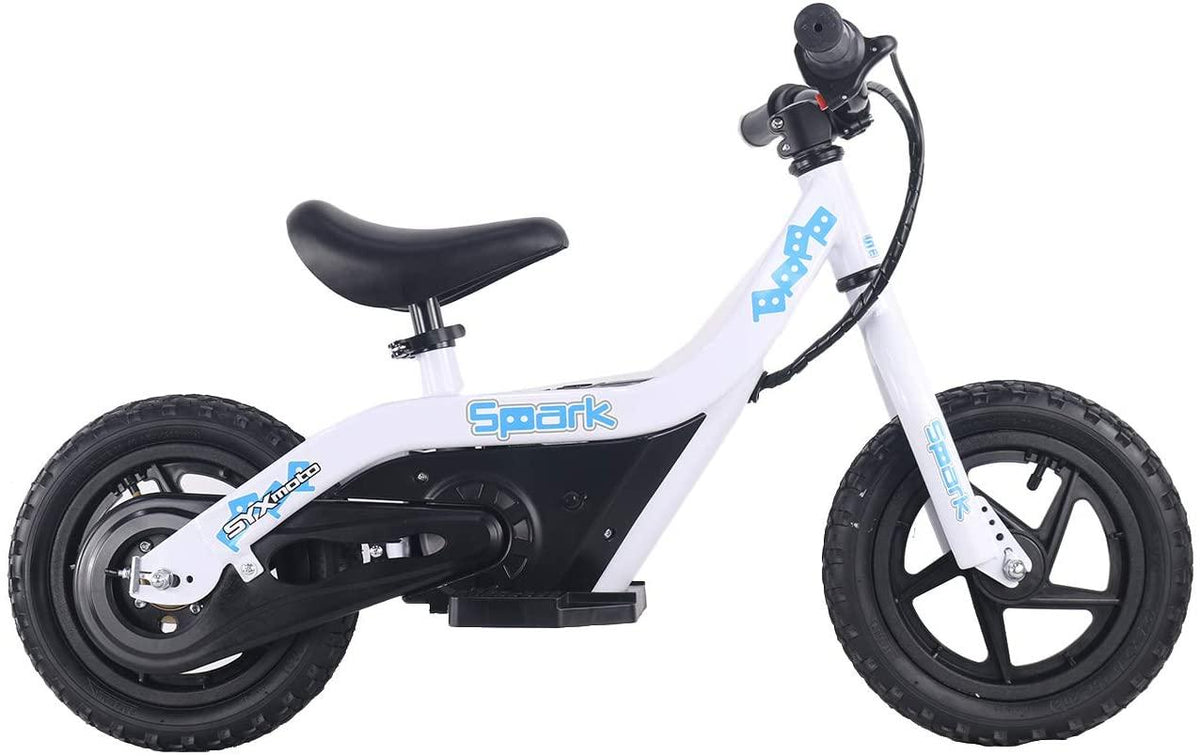 SYX MOTO Spark 24V 100W Kids Mini Electric  Bike Freestyle Ride-on Bike (White)