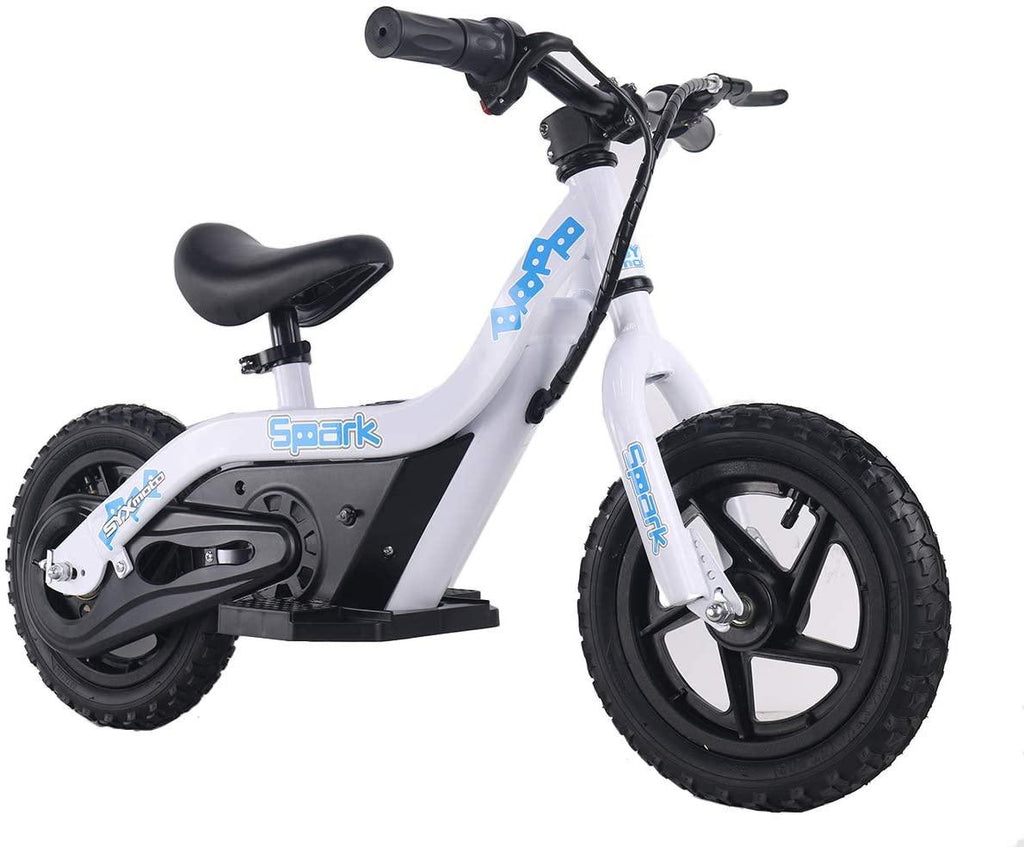 SYX MOTO Spark 24V 100W Kids Mini Electric  Bike Freestyle Ride-on Bike (White)