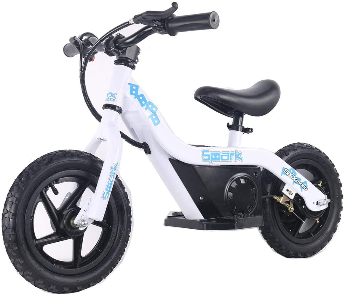 SYX MOTO Spark 24V 100W Kids Mini Electric  Bike Freestyle Ride-on Bike (White)