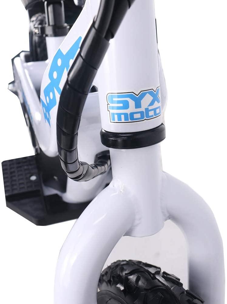 SYX MOTO Spark 24V 100W Kids Mini Electric  Bike Freestyle Ride-on Bike (White)