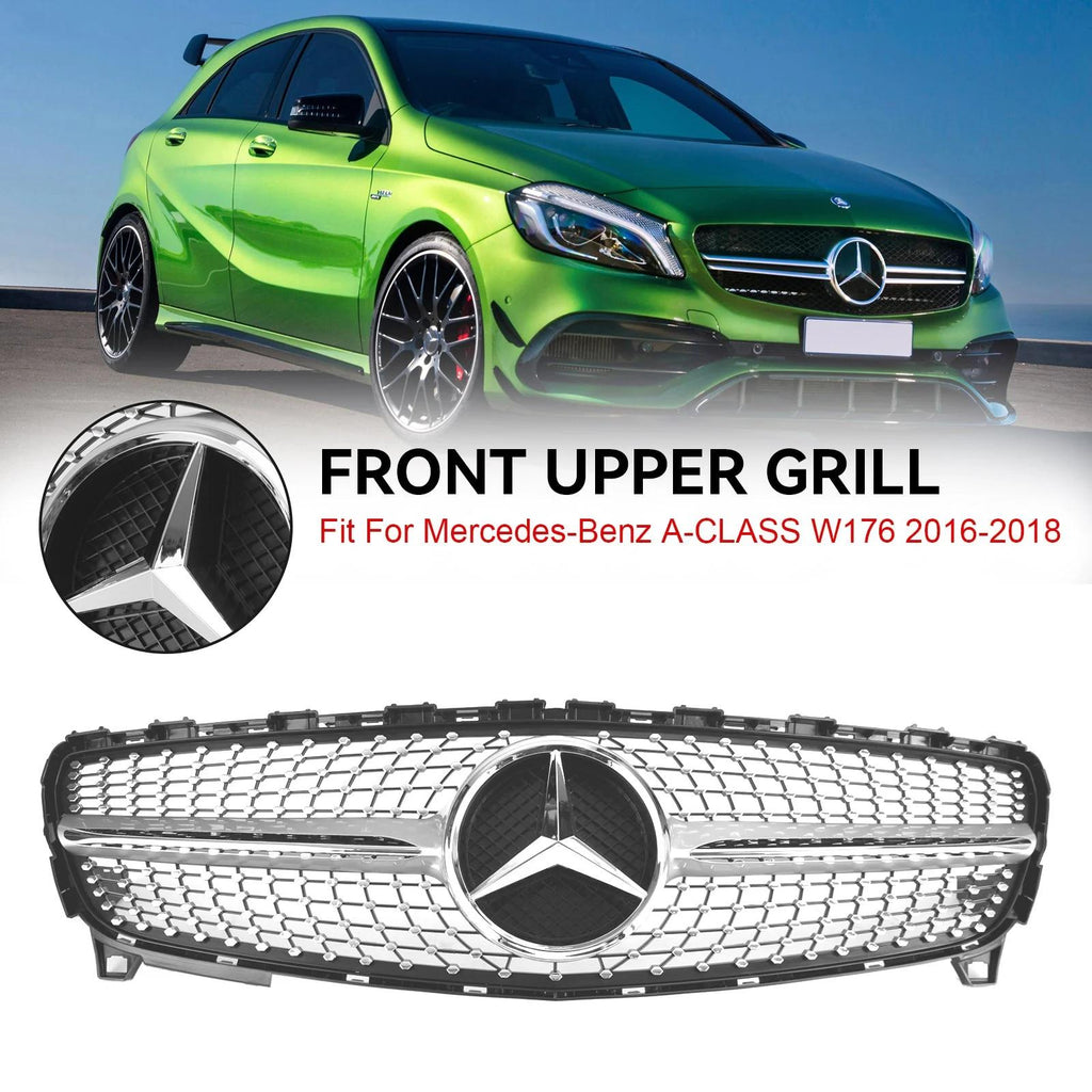 2016-2023 Benz A-CLASS W176 Front Bumper Grille Diamond Grill Generic
