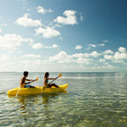 Manta Kayak with Paddles and Backrest - Yellow