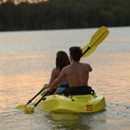 Manta Kayak with Paddles and Backrest - Yellow