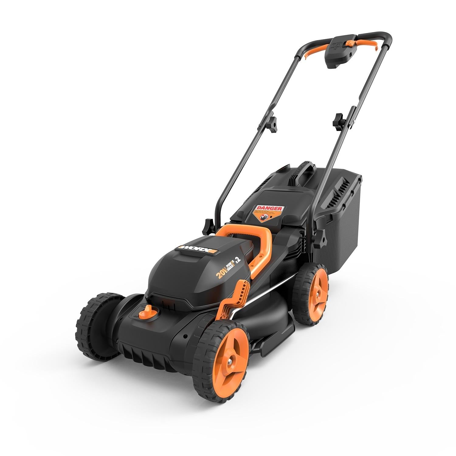 WG779 40V Power Share 4.0AH 14" Lawn Mower w/ Mulching & Intellicut (2x20v)