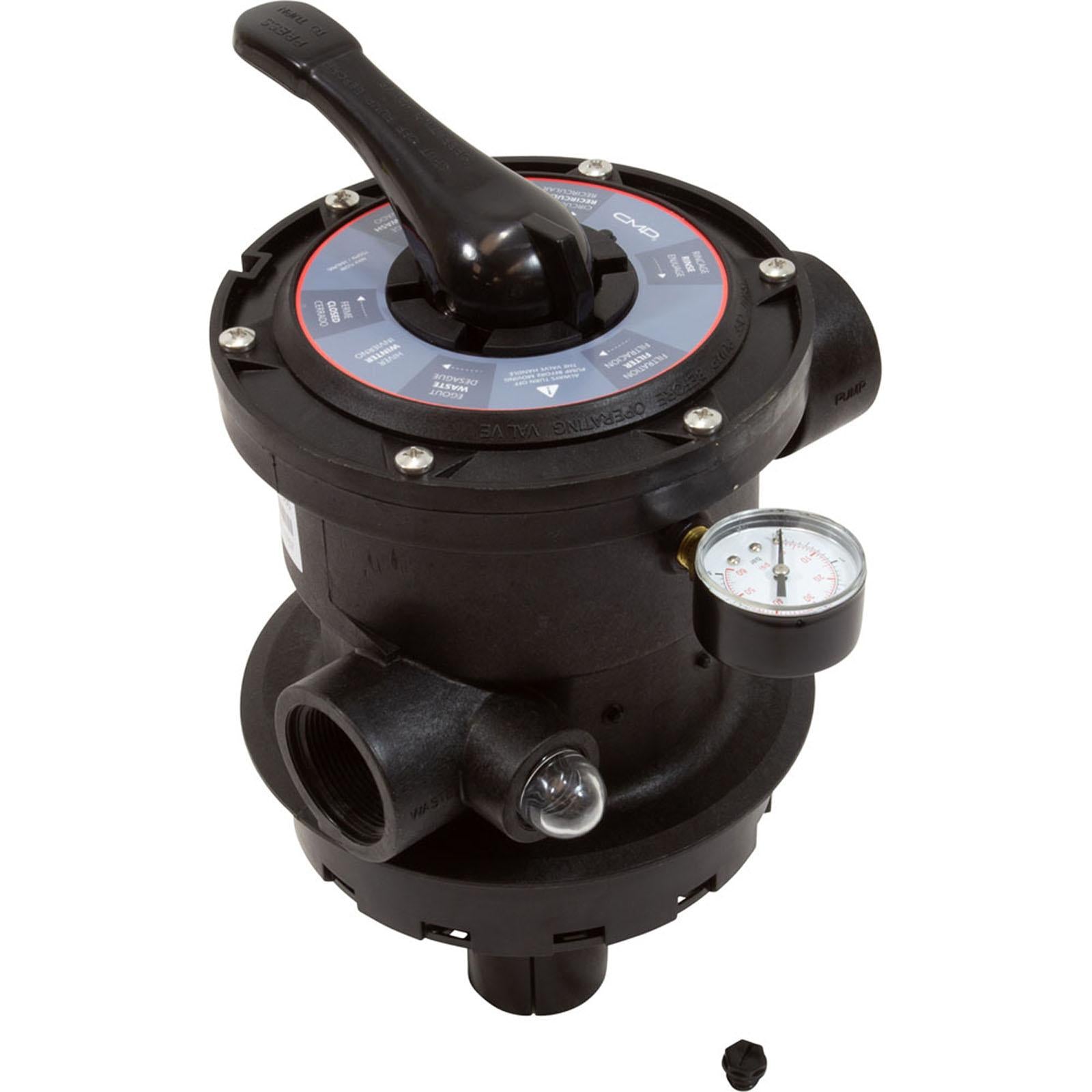Custom Molded Products Multi-Port 1.5In Fpt Valve Black T/M Sand