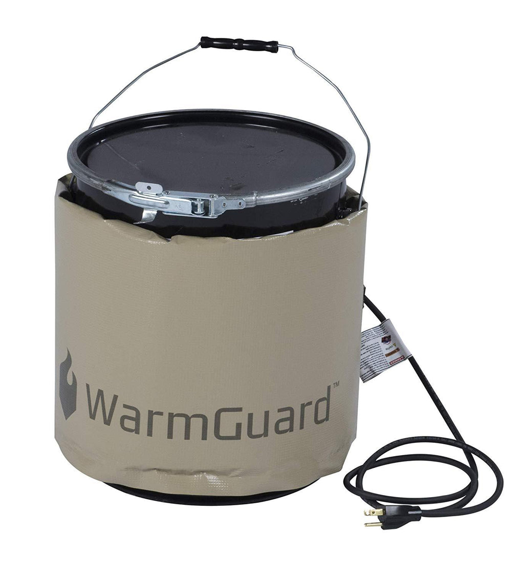 WarmGuard WG05 Insulated Pail Band Heater - Bucket Heater, Fixed Internal Thermostat Max Temp 145 F