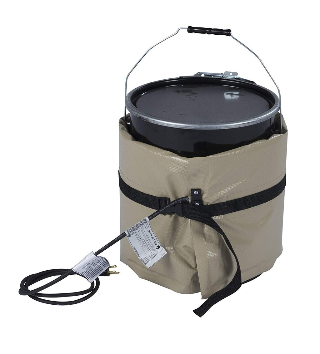 WarmGuard WG05 Insulated Pail Band Heater - Bucket Heater, Fixed Internal Thermostat Max Temp 145 F