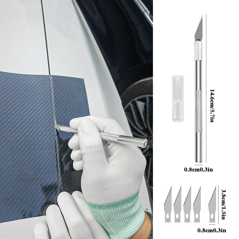 Complete Car Wrapping and Window Tinting Tool Kit - Vinyl Scraper, Cutter, Squeegee, Spatulas & More!