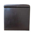 HomePop Leatherette Button Tufted Bench Pet Bed, Brown